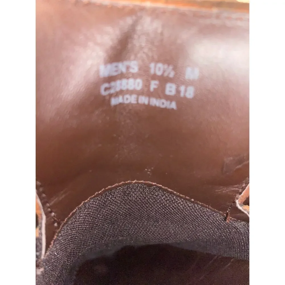 Cole Haan C28880 Fitzgerald Mens Size 10.5 M Brown Leather Plain Toe‎ Oxford